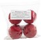 Handy Hands Decor Satin Covered Styrofoam Balls 3" 4/Pkg-Christmas Red